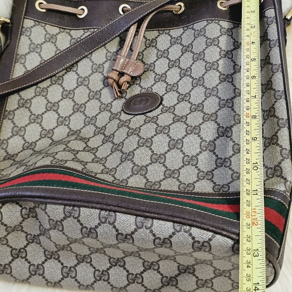 ❣️Gucci GG Supreme Web Sherry Line Bucket Bag❣️ - Picture 15 of 16